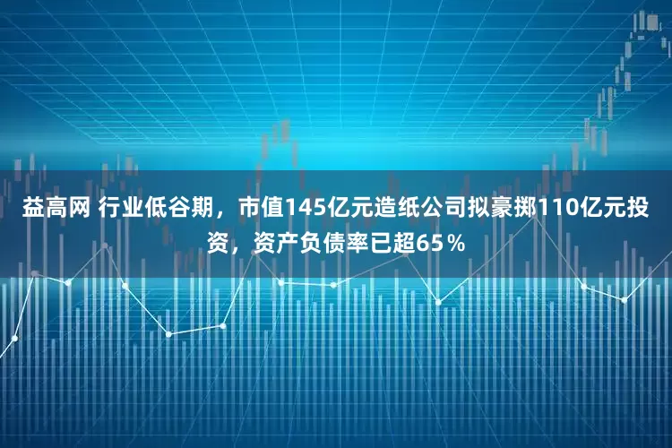 益高网 行业低谷期，市值145亿元造纸公司拟豪掷110亿元投资，资产负债率已超65％