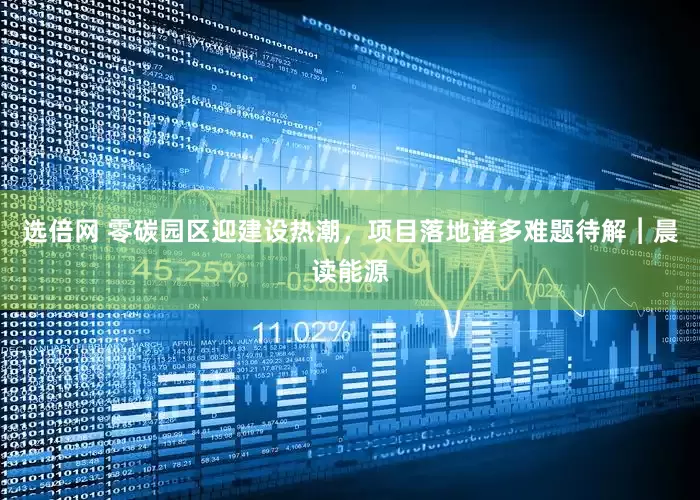 选倍网 零碳园区迎建设热潮，项目落地诸多难题待解︱晨读能源