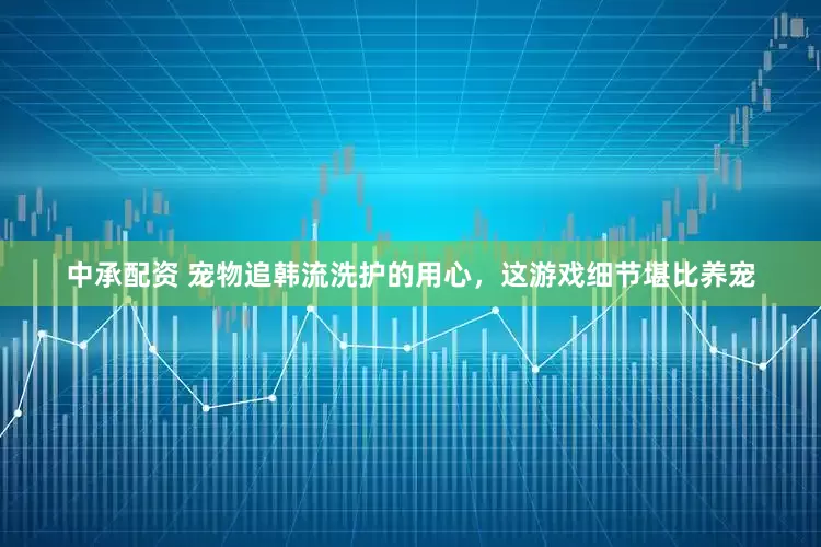 中承配资 宠物追韩流洗护的用心，这游戏细节堪比养宠